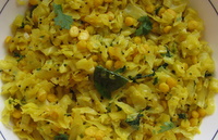 cabbage chana dal 