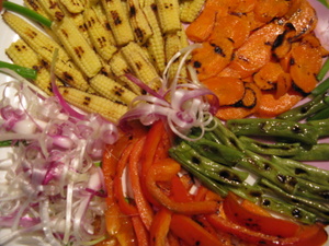 char grilled vegetables close up picture char grilled vegetables close up picture
