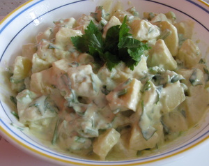 potato salad picture. A healthy salad recipe.