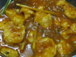 sweet and sour prawns
