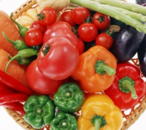 vegetables in a basket